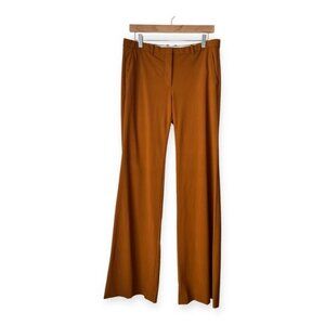 Theory Women's Brown Flare Wool Pants